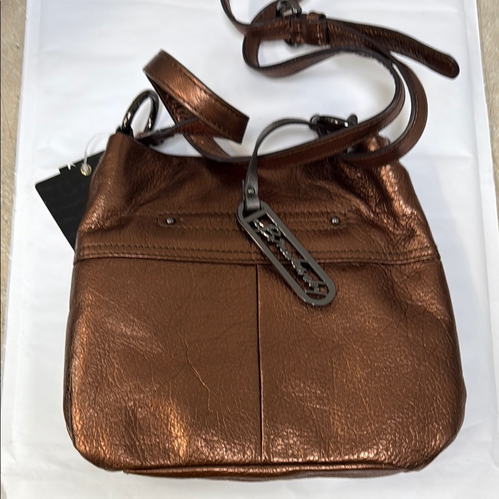 Elegant Brown Leather Shoulder Bag